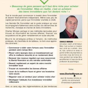 Alternative view of Les Secrets de l'Immobilier: Comment Bâtir Votre Liberté financière et Vous Assurer Une Retraite Confortable