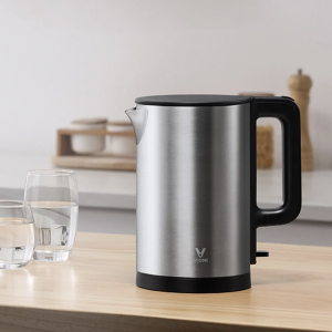 Alternative view of bouilloire électrique en acier inoxydable de 1,5 l, théière Samovar à sifflet intelligent, Thermo, ébullition rapide en 5 à 6 minutes, pour la cuisine